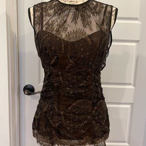 Nanette Lepore lace top Size 4